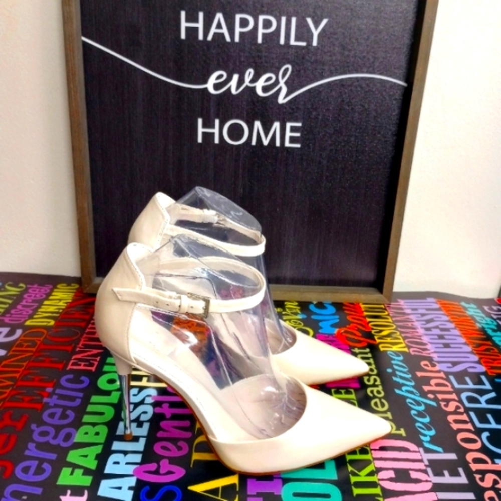 Daring Nine West Chrome Heels!.